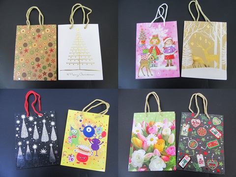 10Pcs HQ Paper Gift Bag Shopping Bag 22.5x17x9cm Assorted - Click Image to Close